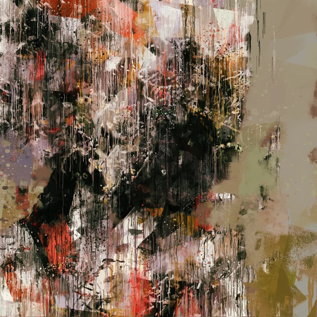 Whispers of Color: An Abstract Journey Through Emotion and Texture