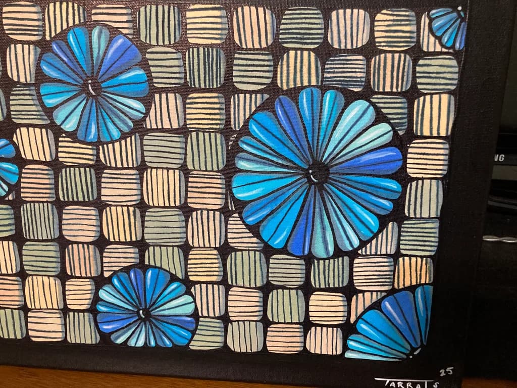 Blue Blossom Grid