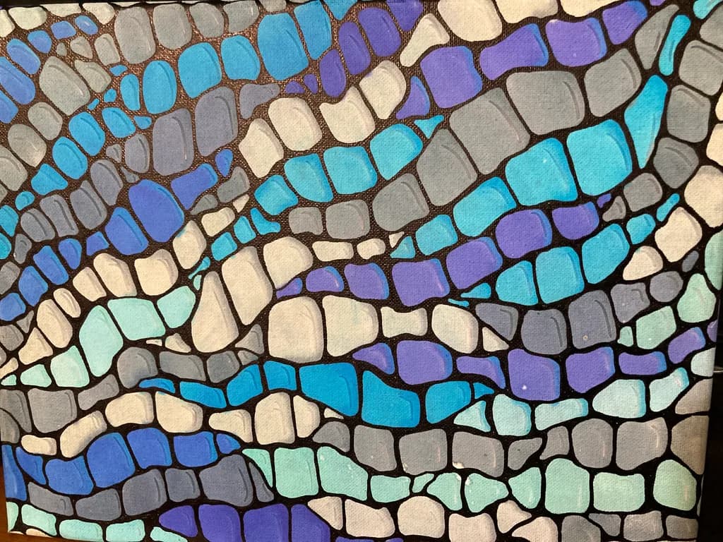 Blue Mosaic Flow