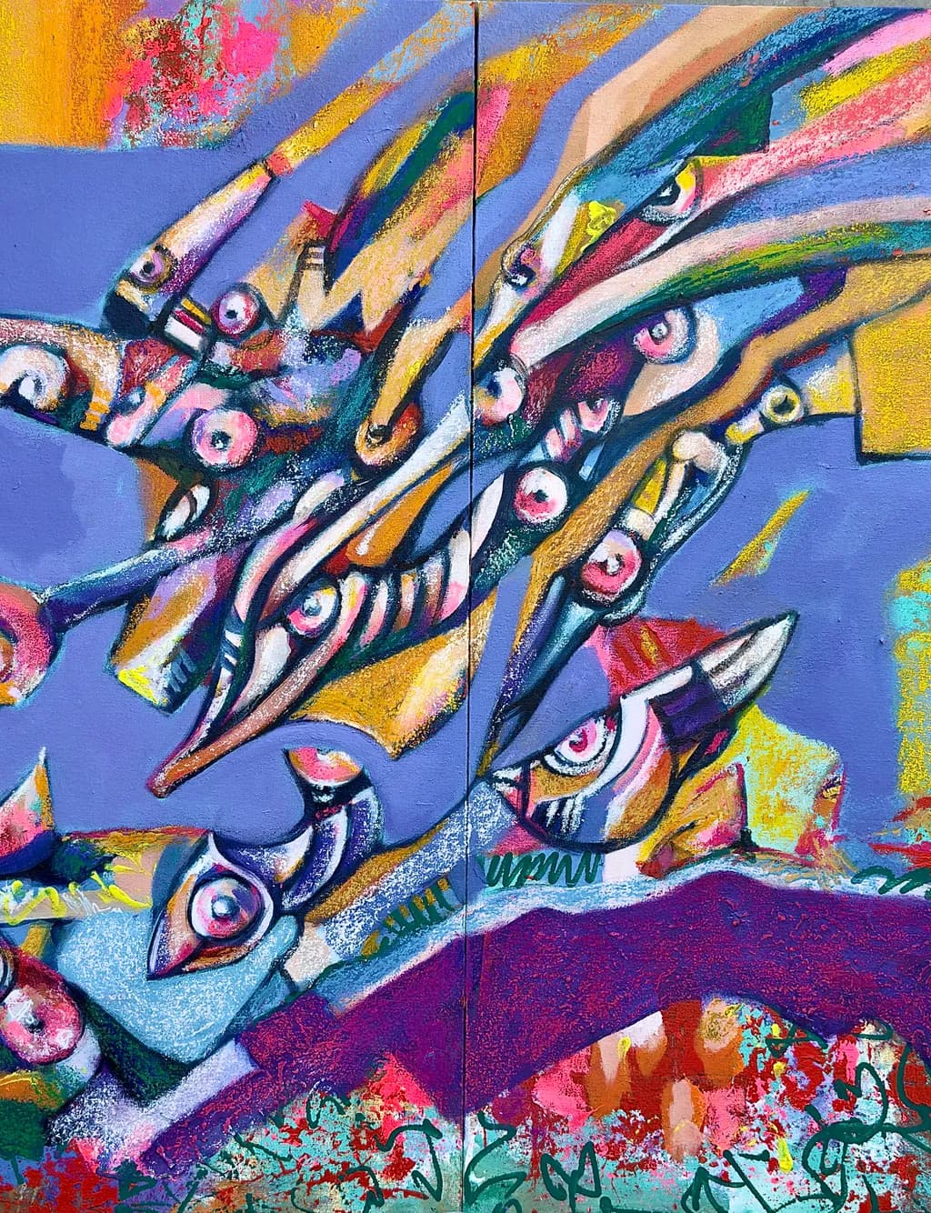 Vibrant Geometric Expressions: A Colorful Journey Through Abstract Art