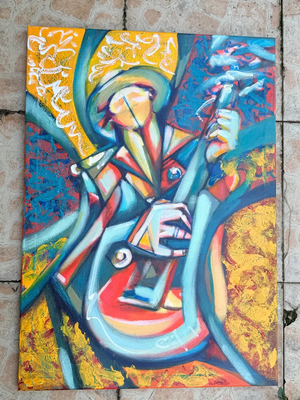 Vibrant Melodies: A Colorful Tribute to Musical Passion