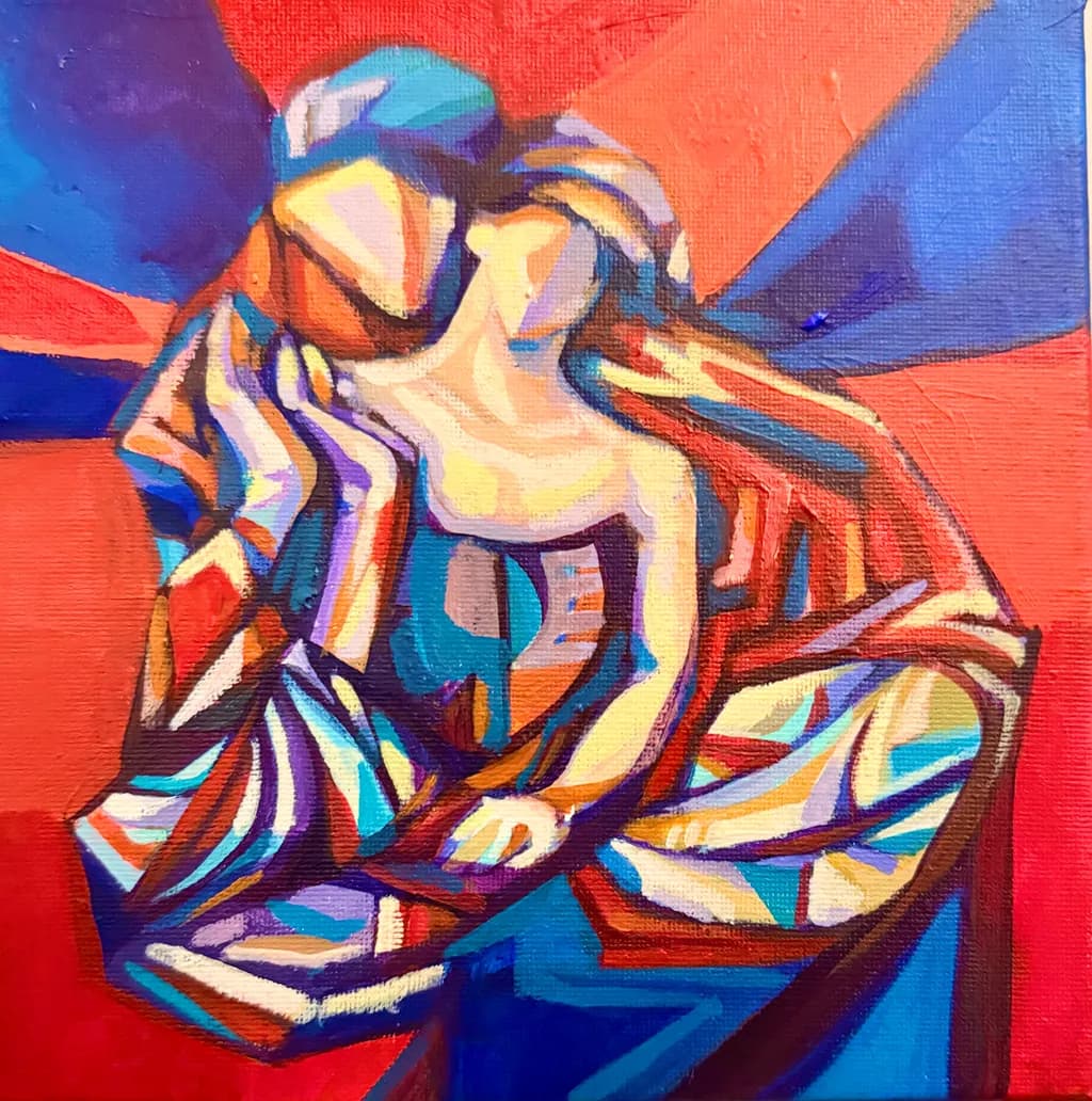 Emotional Embrace: A Colorful Journey Through Abstract Expressionism