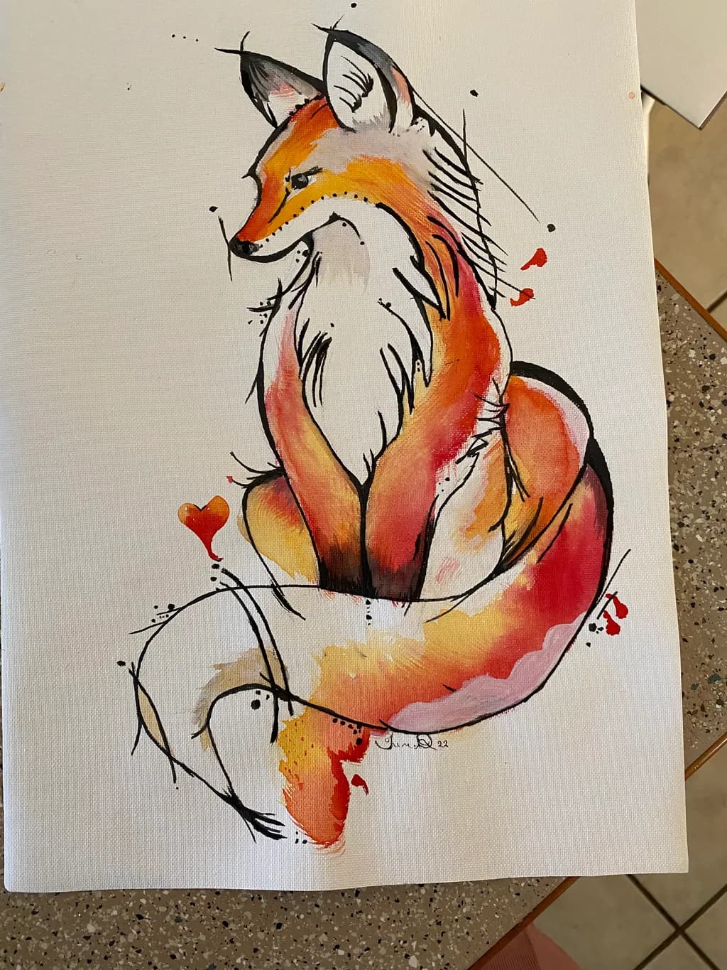 Abstract Fox Portrait