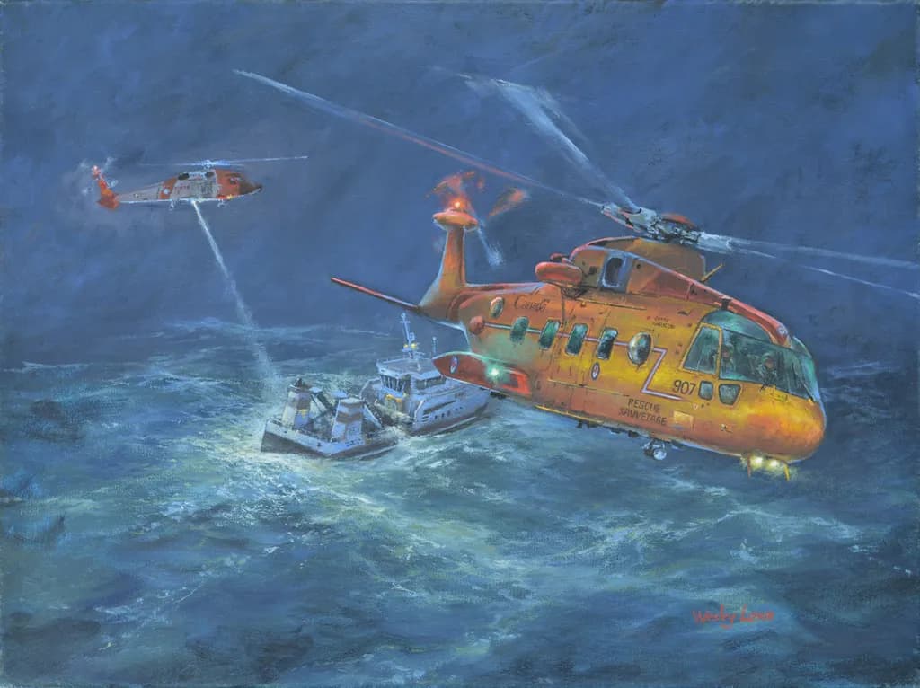 Rescue in the Storm: A Maritime Emergency Operation Unfolds