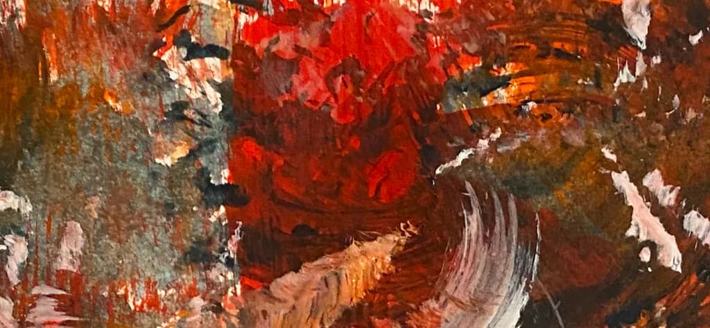 Crimson Whispers: A Dance of Color and Emotion