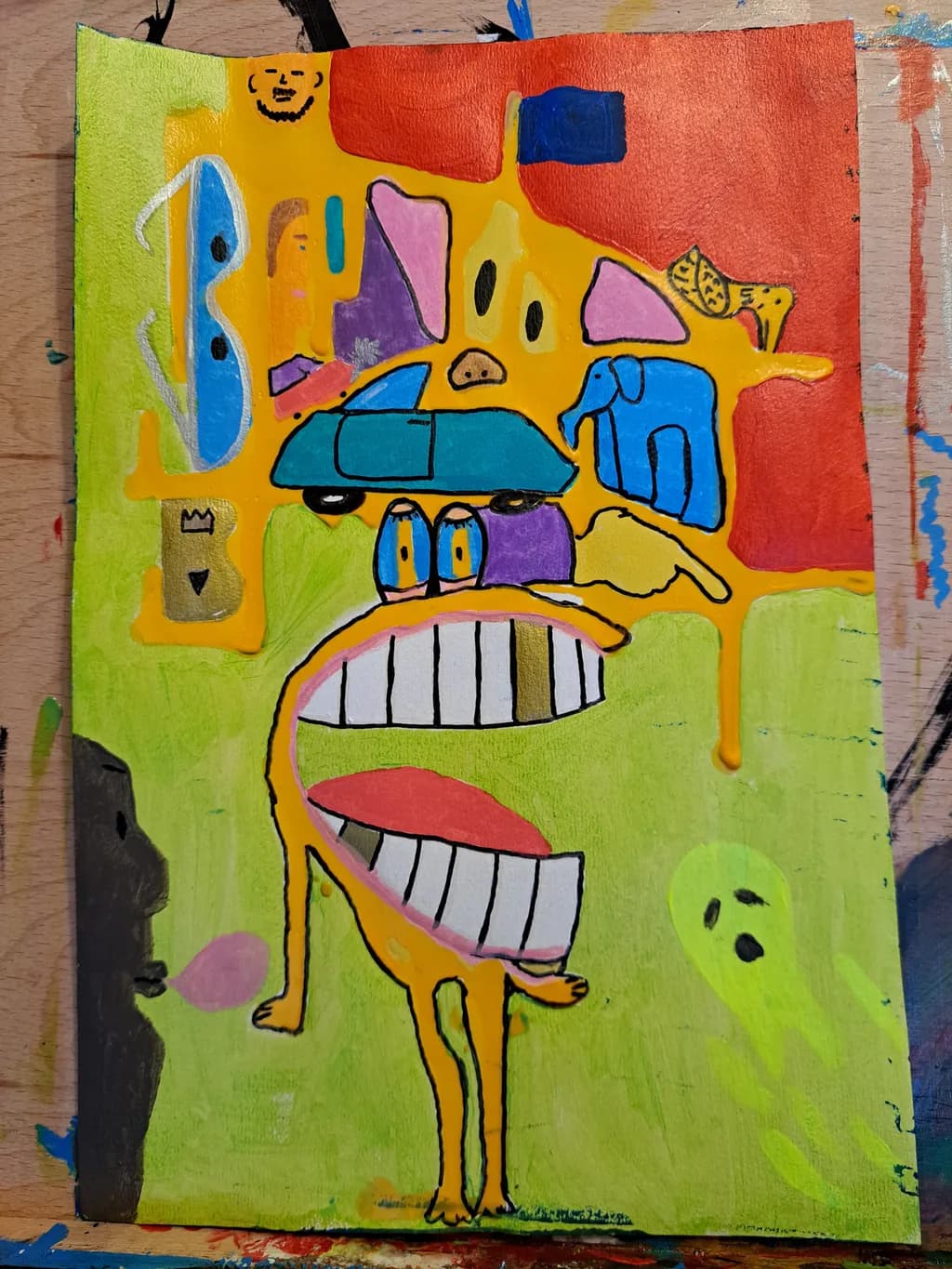 Whimsical Expressions: A Playful Journey Through Colorful Abstraction