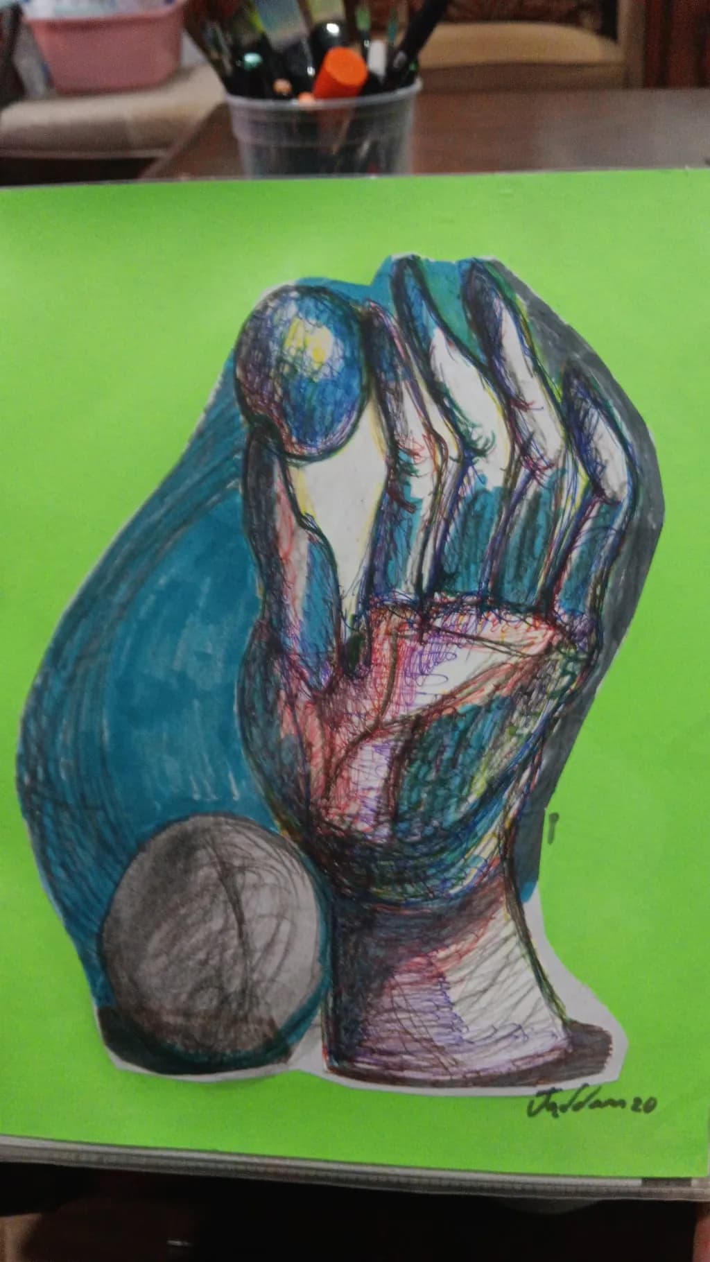 Hand and Sphere