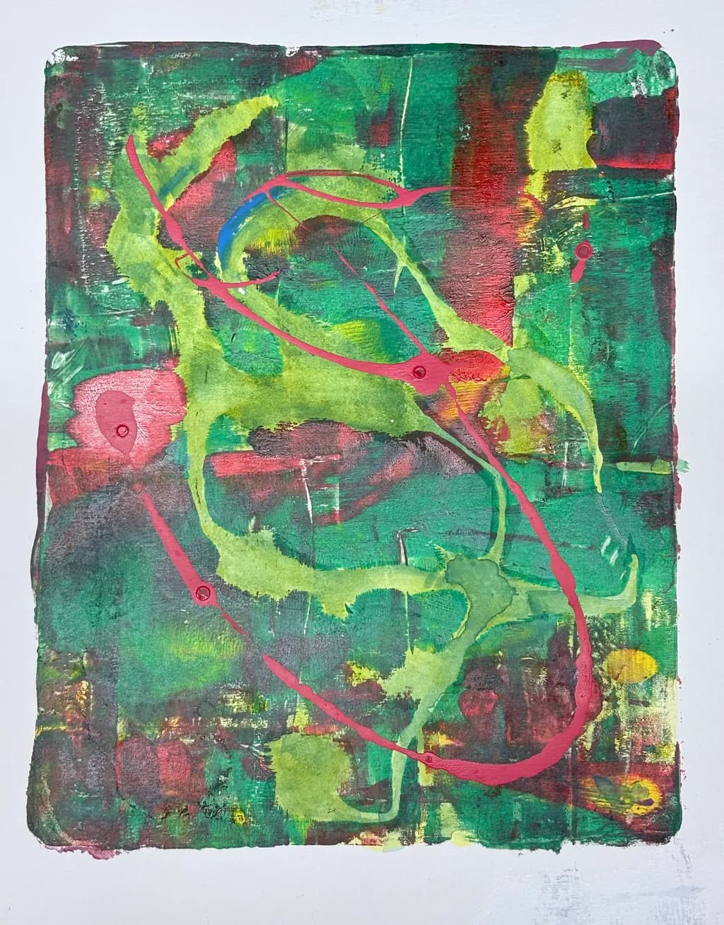 Textured Green Splash