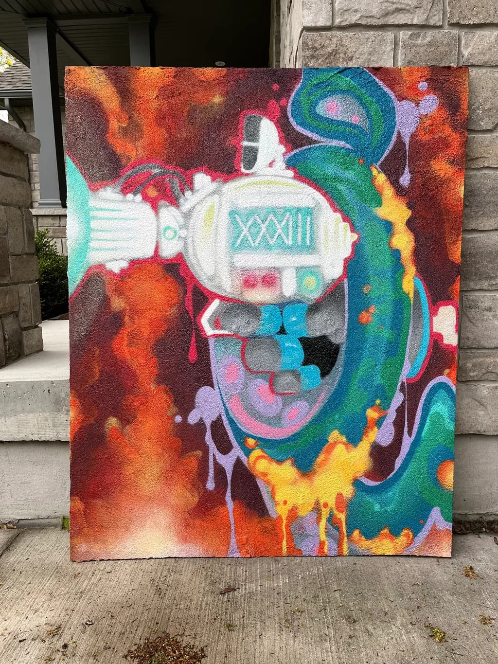 Cosmic Creativity: A Vibrant Journey Through Abstract Graffiti Art