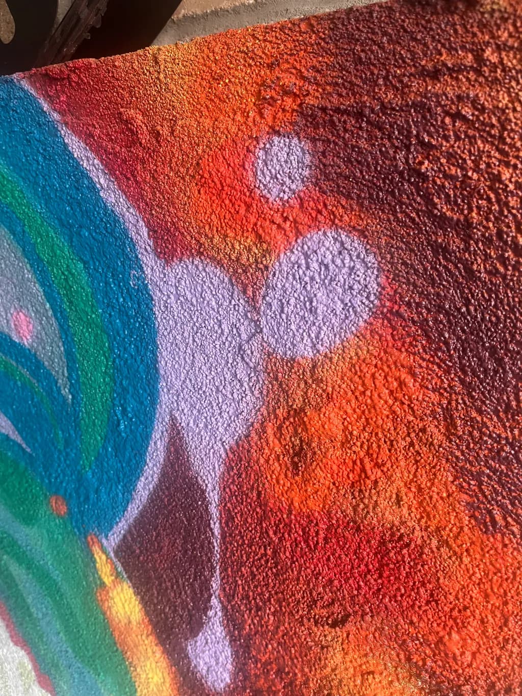 Vibrant Whispers: A Dance of Color and Texture on Urban Canvas
