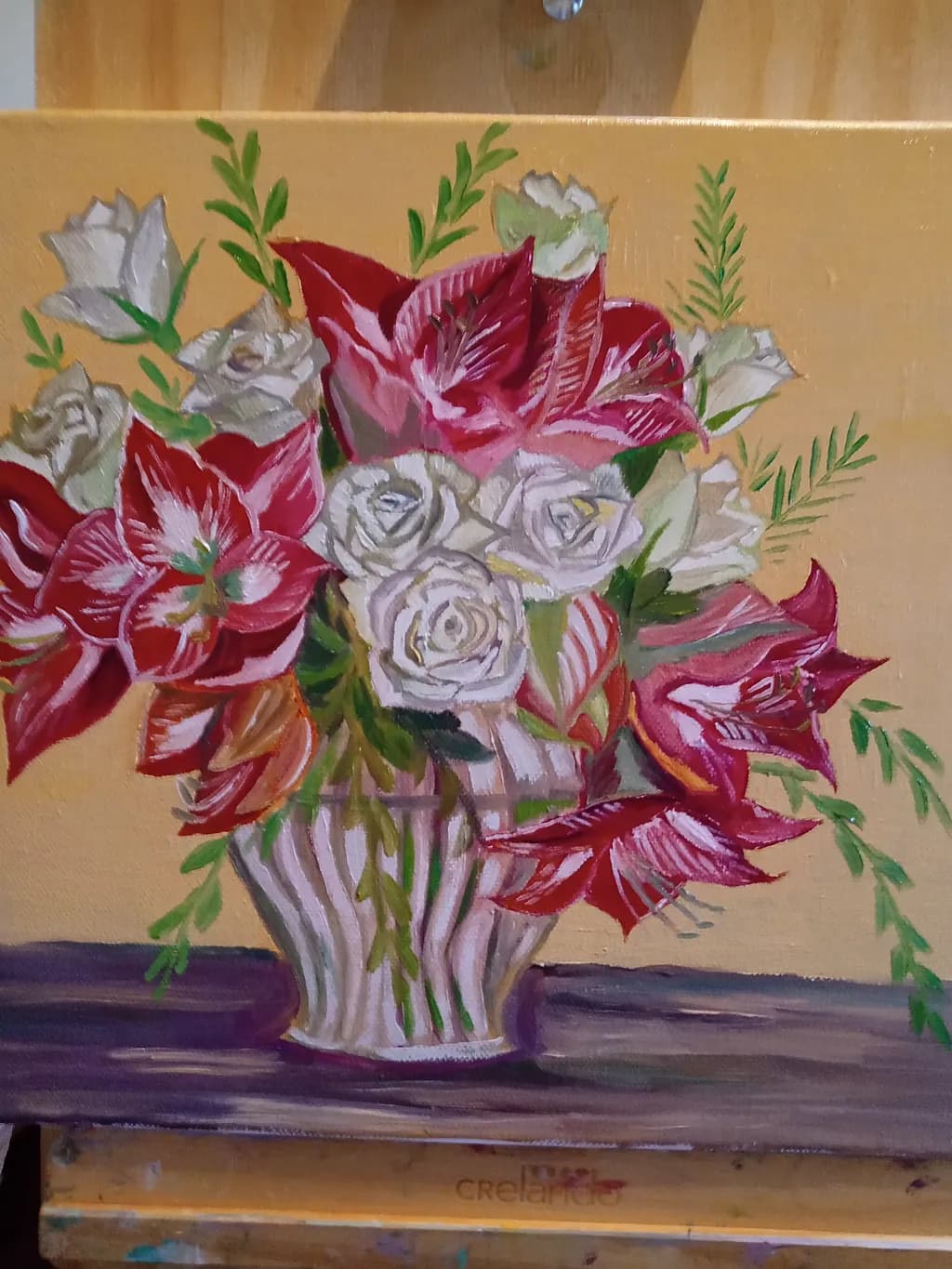 Vibrant Harmony: A Floral Symphony in Red and White