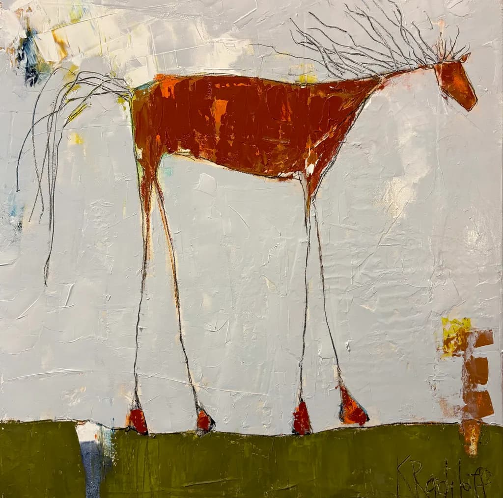 Rust Horse Silhouette