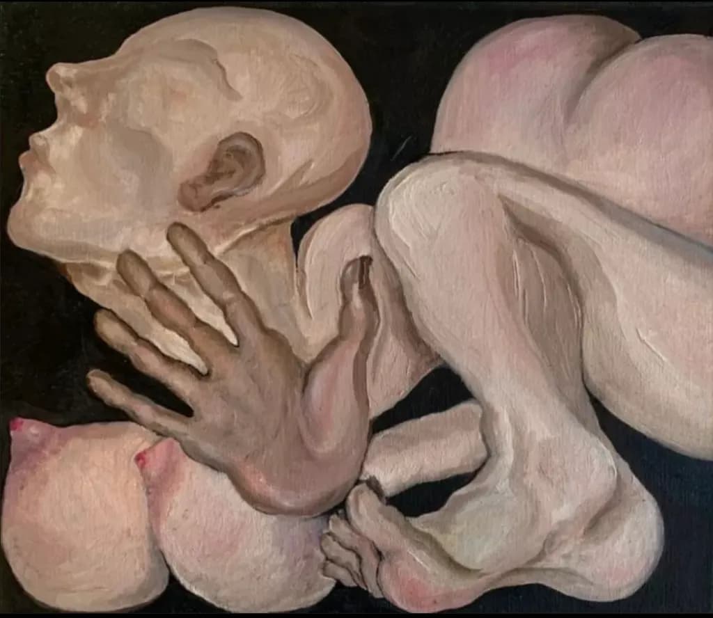 Ethereal Entanglement: A Study of Human Form and Emotion