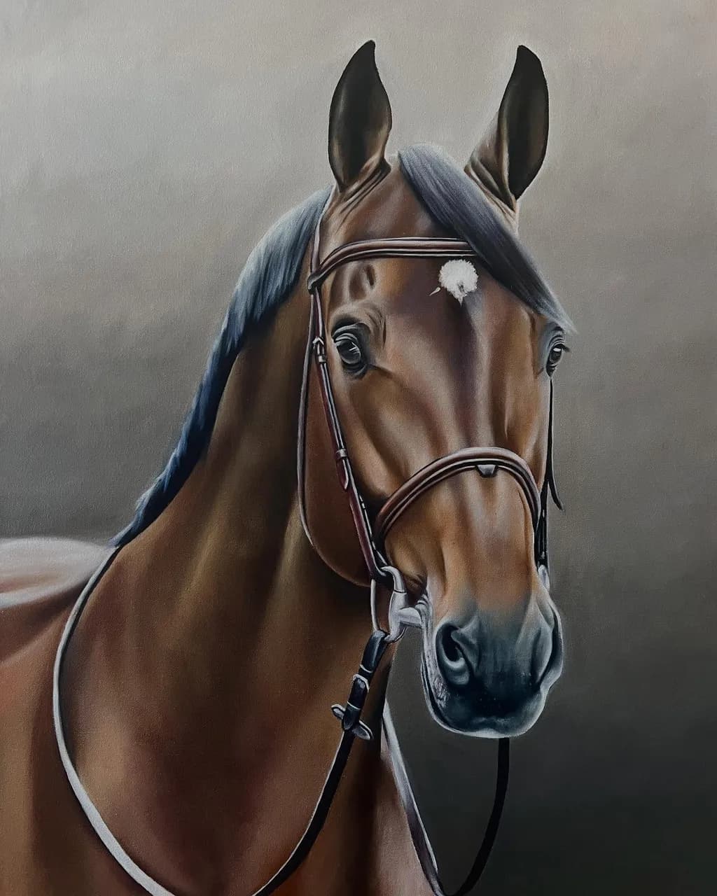 Majestic Equine Portrait: The Grace of a Thoroughbred in Detail