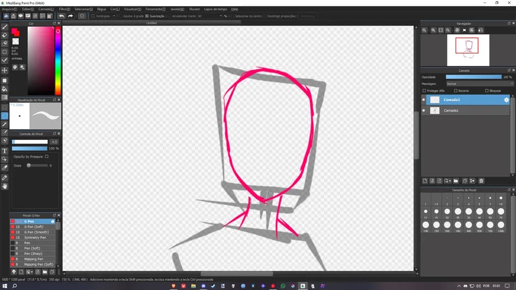 Creative Beginnings: The Art of Digital Sketching in Progress