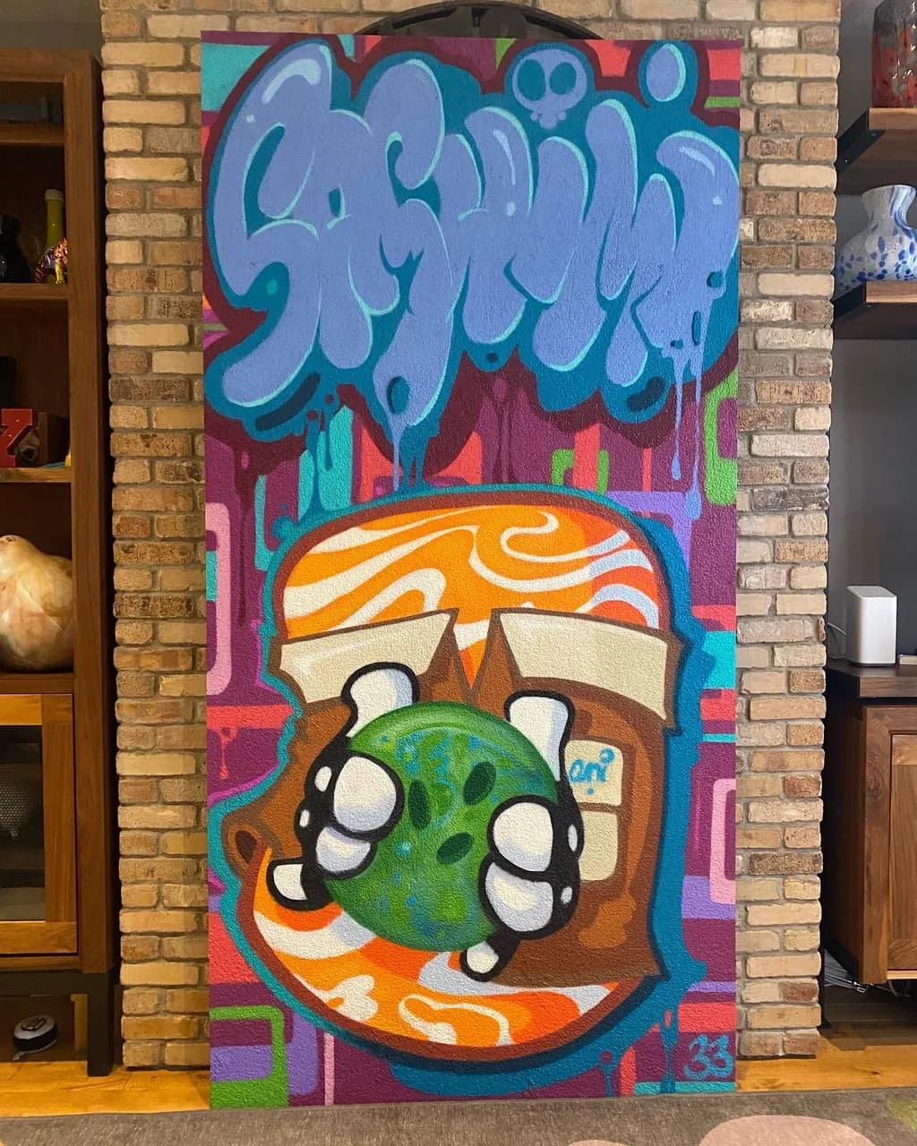 Whimsical World: A Playful Fusion of Color and Character in Urban Art