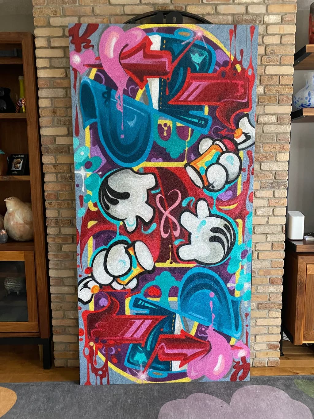 Vibrant Chaos: A Playful Dance of Color and Form in Urban Artistry