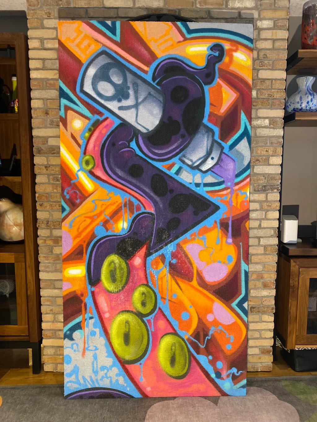Vibrant Tentacles: A Fusion of Color and Urban Artistry