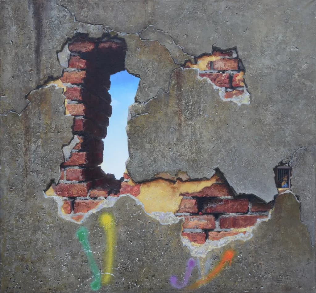 Urban Breakthrough: A Graffiti-Inspired Journey Through Texture and Color