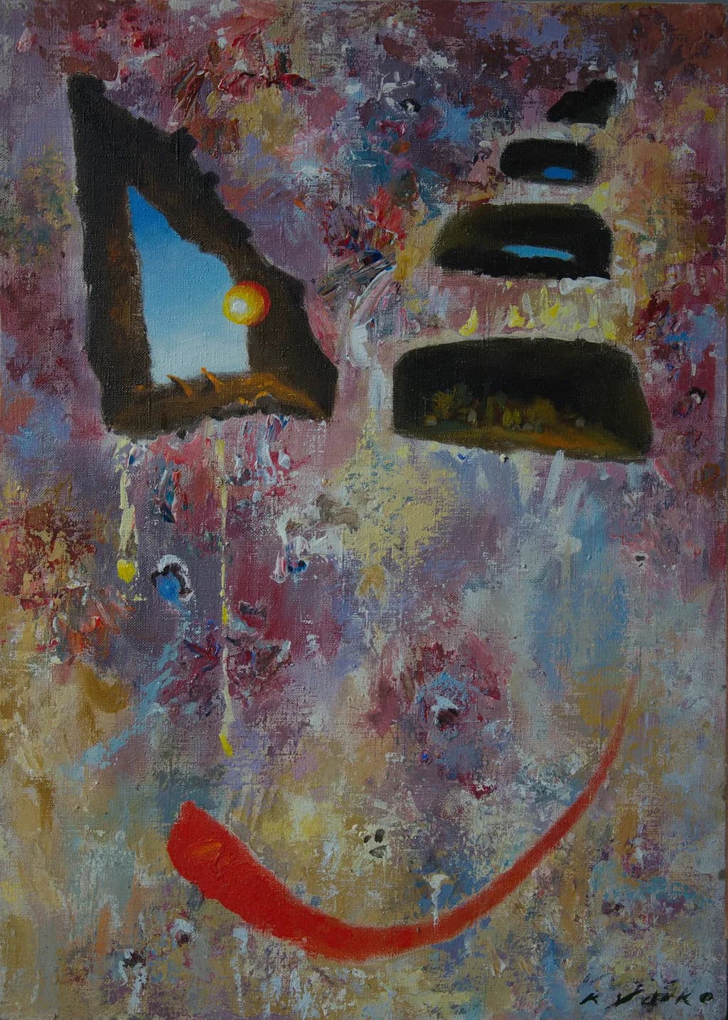Vibrant Echoes: An Abstract Journey Through Color and Emotion