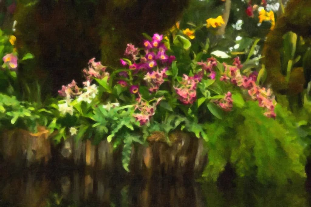 Whispers of Nature: A Botanical Reflection in Vibrant Colors