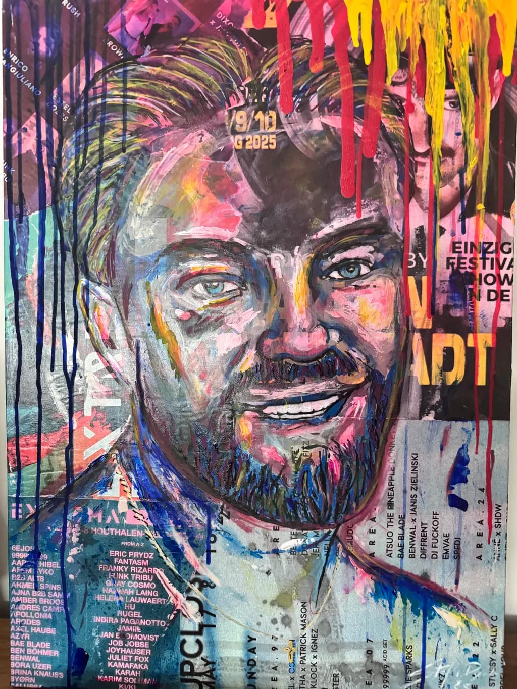 Vibrant Echoes: A Colorful Portrait of Modern Expressionism