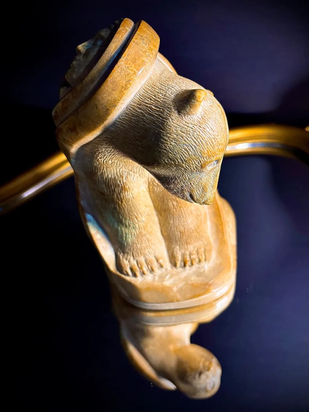 Wooden Bear Sculpture