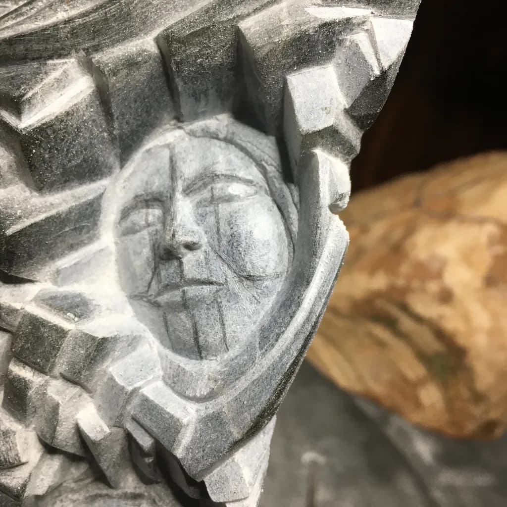 Stone Face Relief