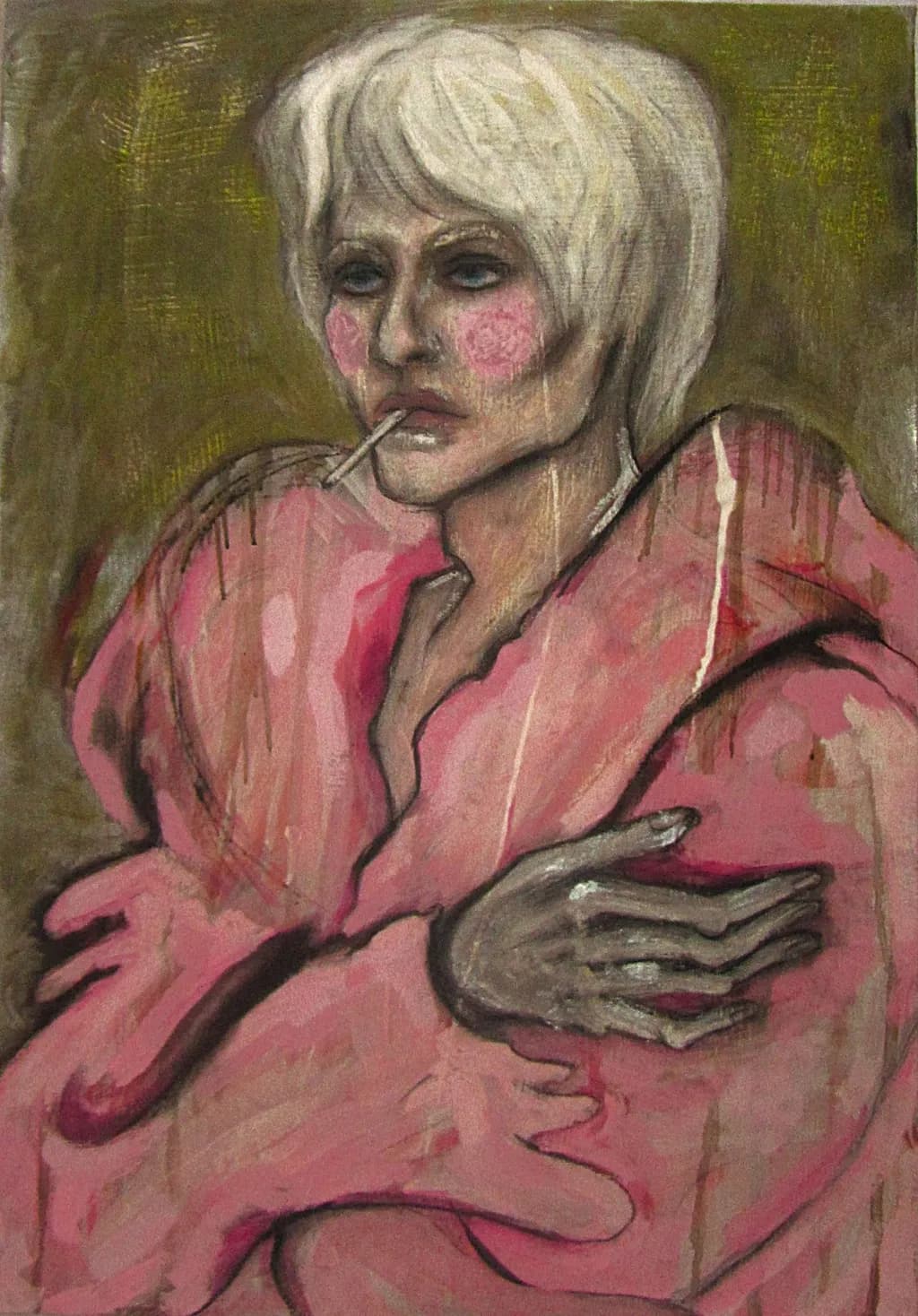 Whispers of Solitude: A Portrait of Defiance and Vulnerability