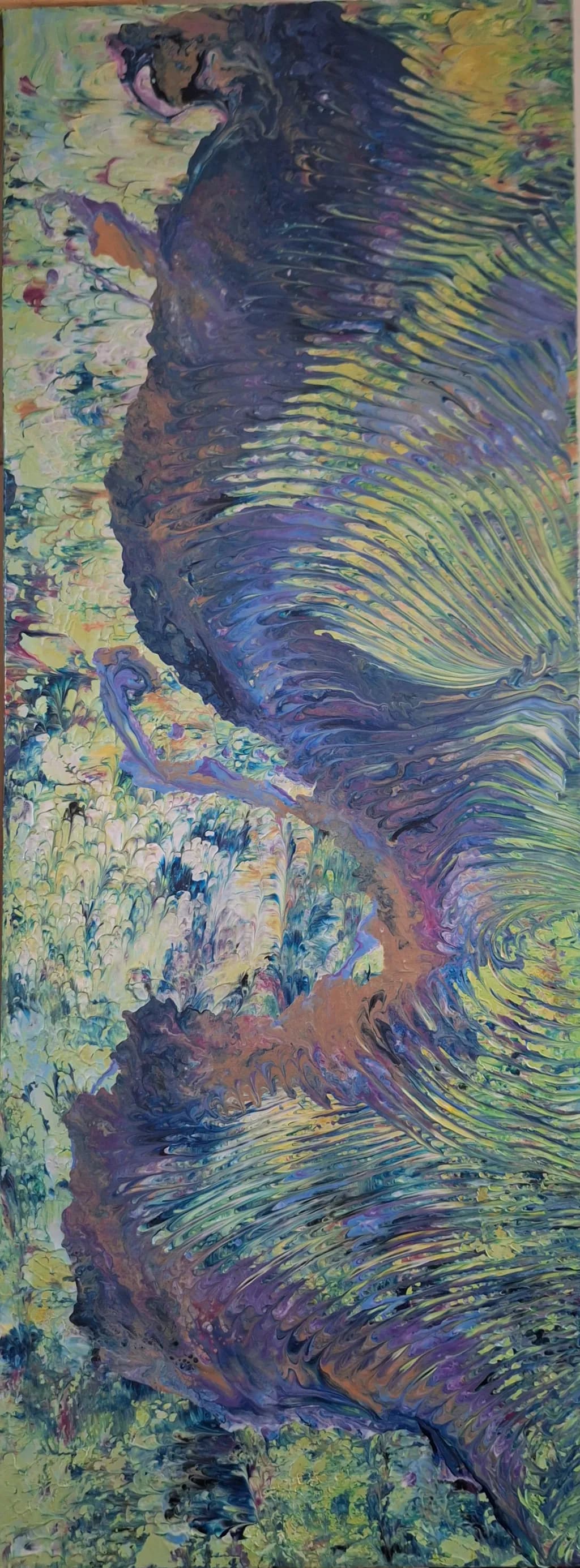 Whispers of Color: A Fluid Dance of Abstract Swirls and Textures