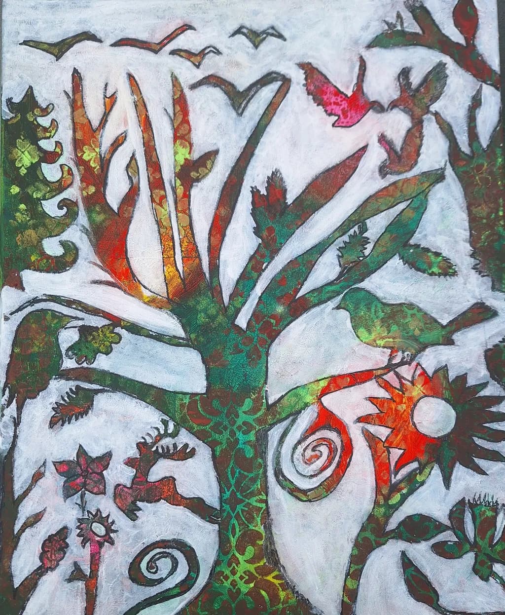 Whispers of Nature: A Vibrant Dance of Flora and Fauna