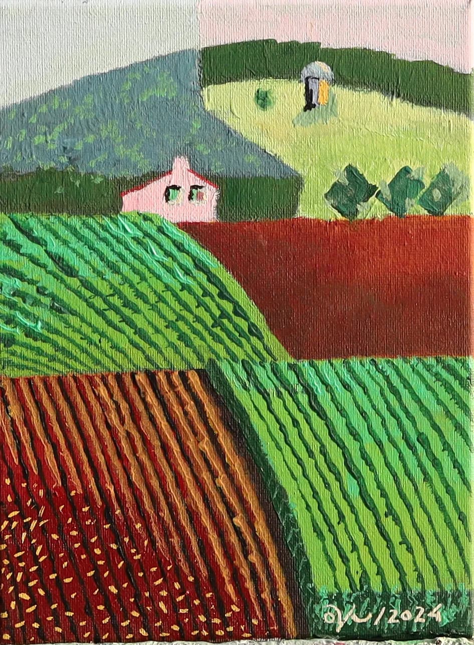 Whispers of the Countryside: A Vibrant Tapestry of Fields and Hills