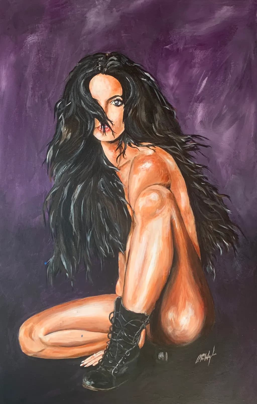 Ethereal Allure: A Captivating Portrait of Strength and Sensuality