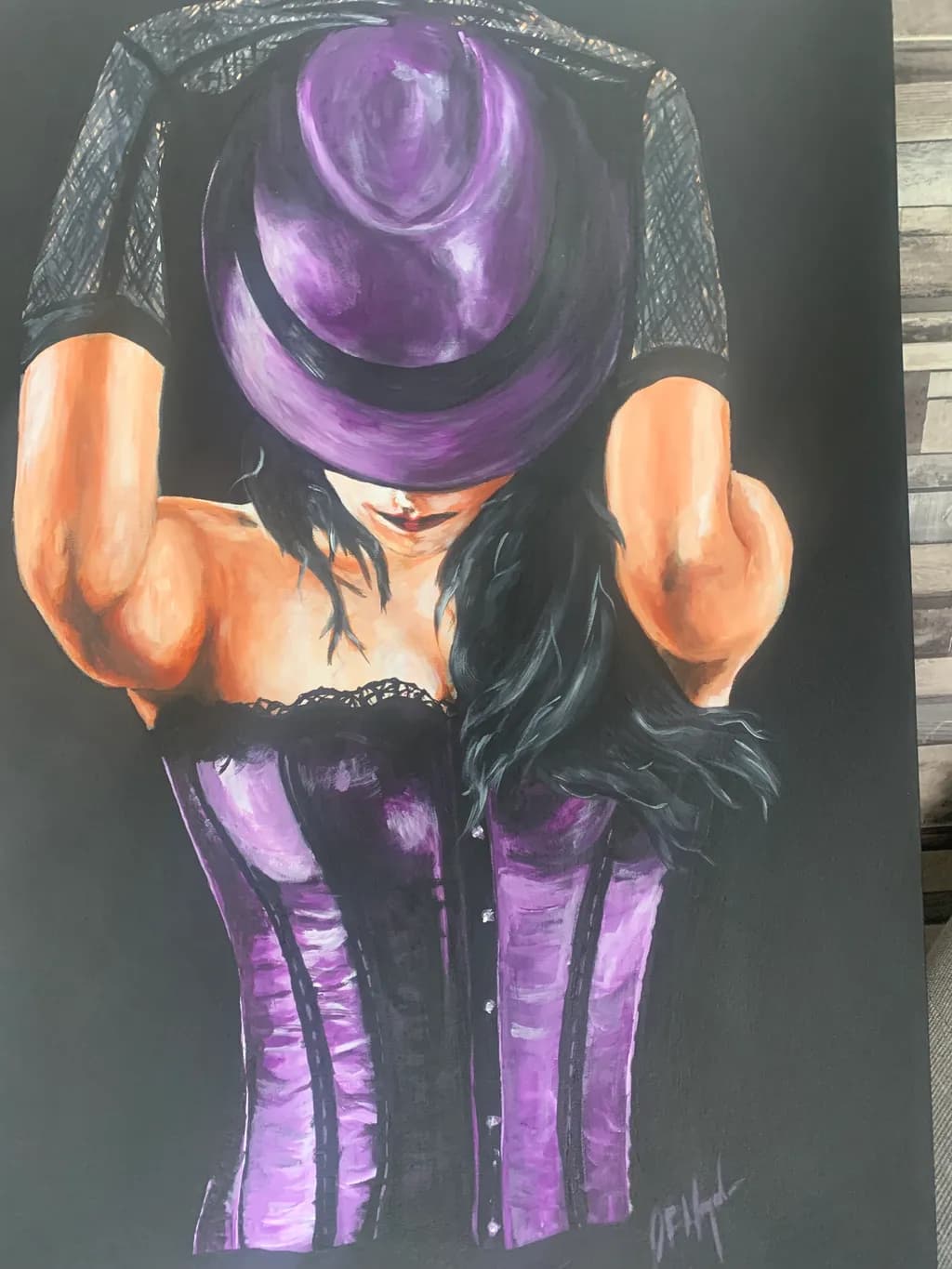 Mystique in Purple: A Captivating Portrait of Elegance and Empowerment