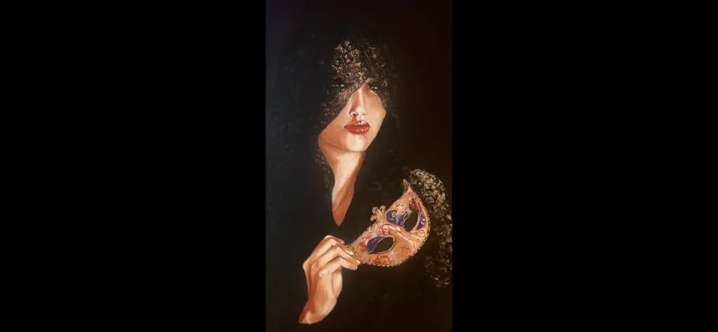 Whispers of Elegance: A Mysterious Portrait of Veiled Beauty and Intrigue