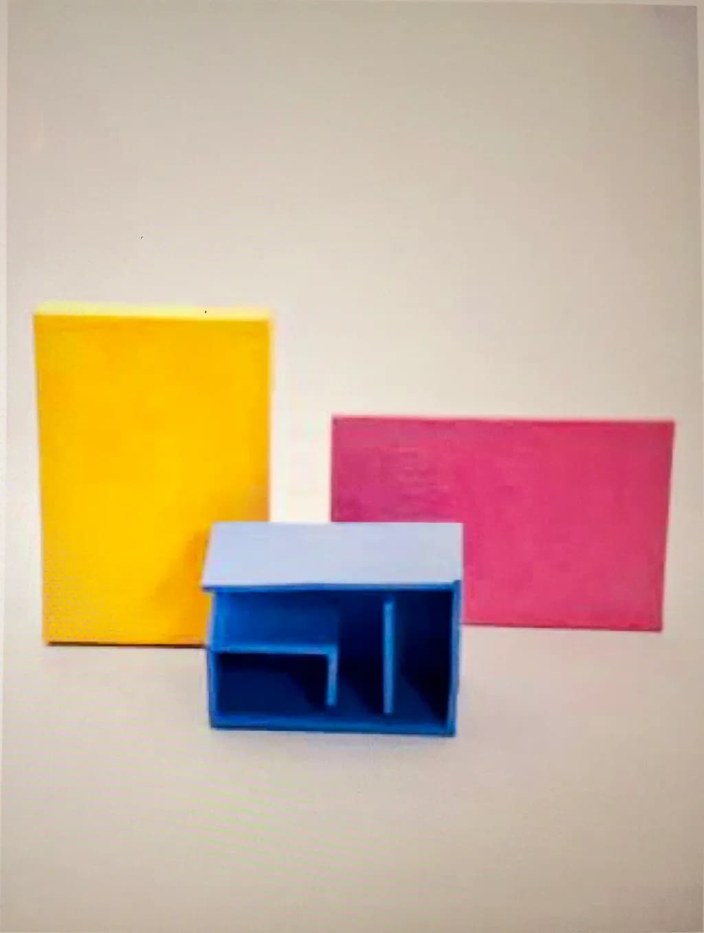 Colorful Geometric Harmony: A Playful Exploration of Form and Space in Contemporary Art