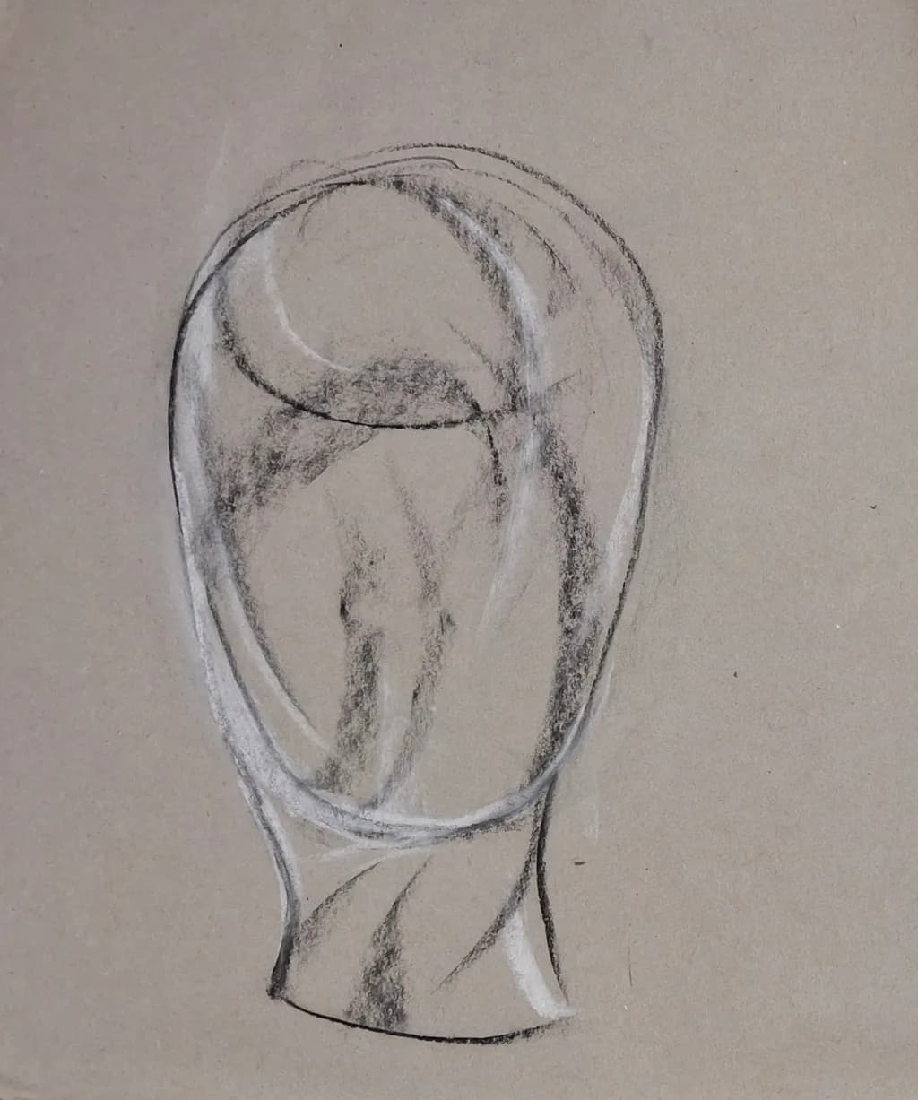 Ethereal Contours: A Study in Form and Shadow