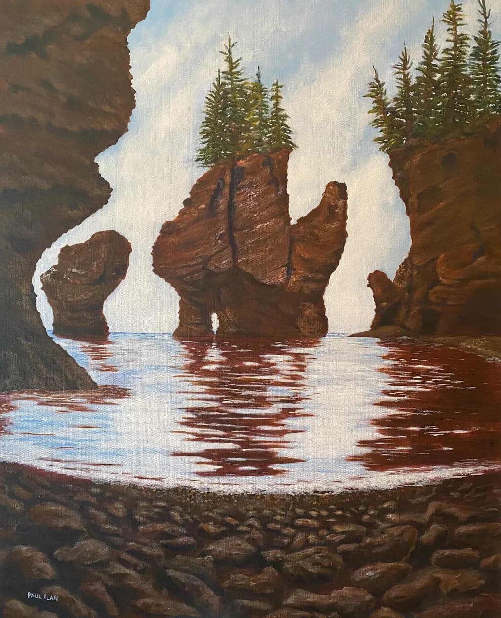 Whispers of Nature: The Serene Dance of Rock and Reflection