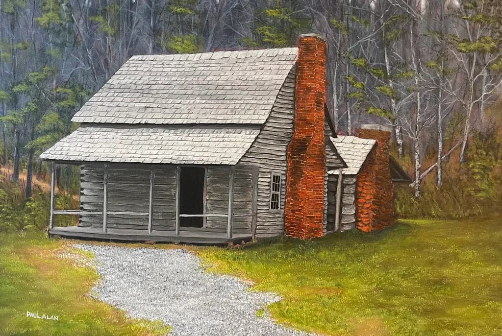Whispers of the Woods: A Rustic Cabin Embraced by Nature's Serenity