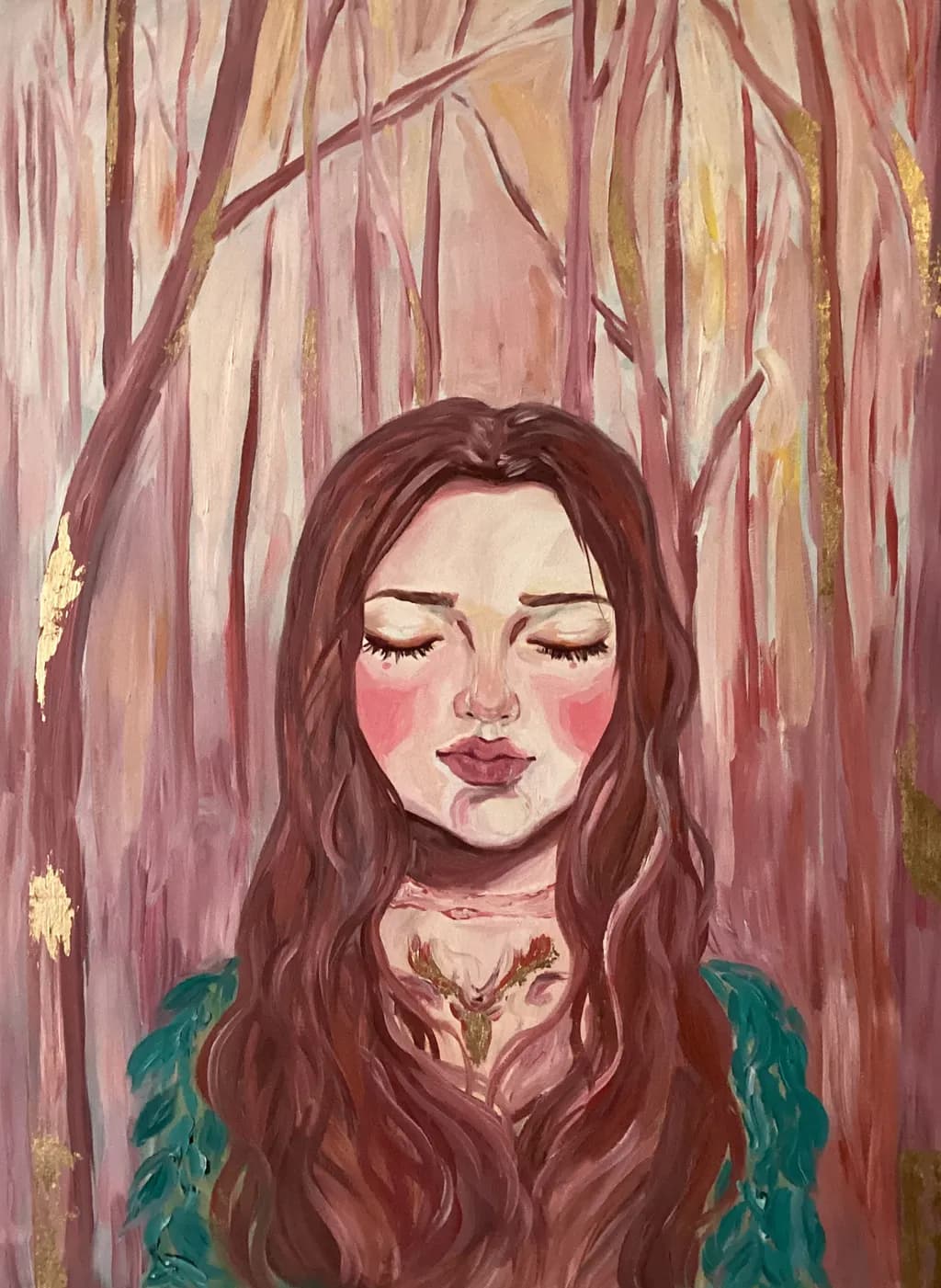 Whispers of the Ethereal Forest: A Serene Portrait of Whimsy and Nature