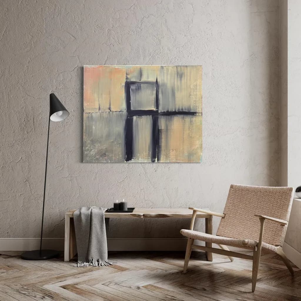 Serene Geometry: A Minimalist Exploration of Modern Neutral Tones in Contemporary Art