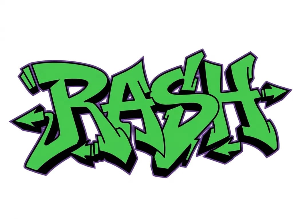 Green Dash Graffiti