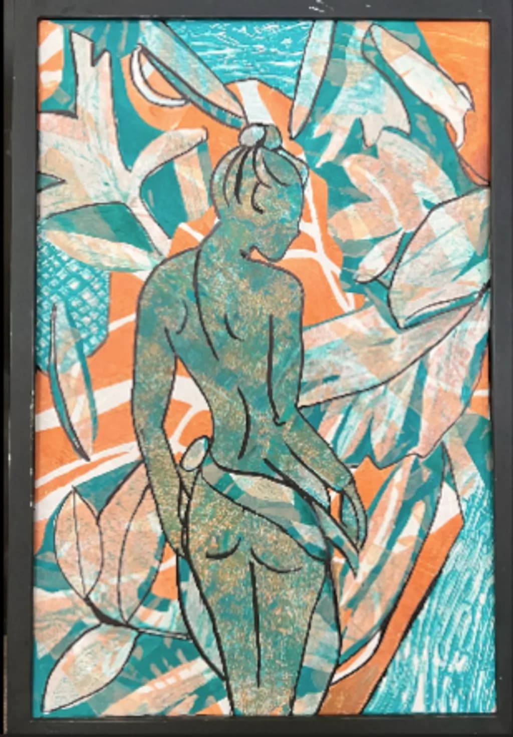 Female Figure with Leaves