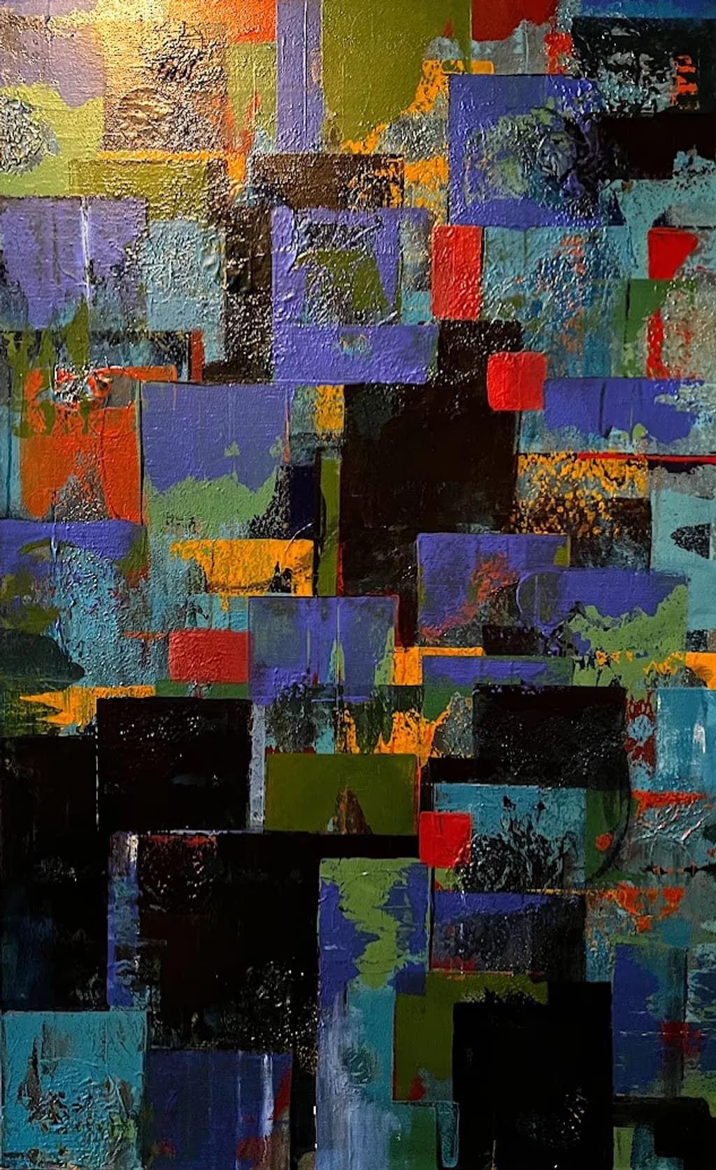 24x36 acrylic abstract blocks