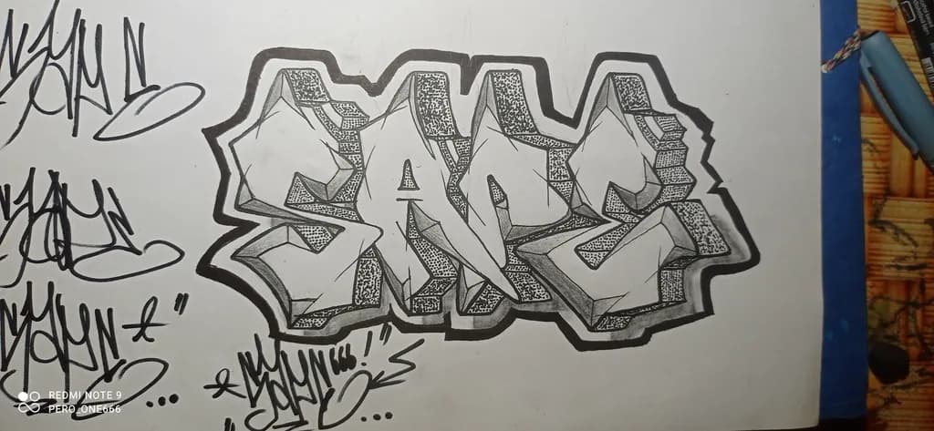 Urban Expression: The Stylized Graffiti of "SAGE" - A Creative Journey Through Design and Artistry
