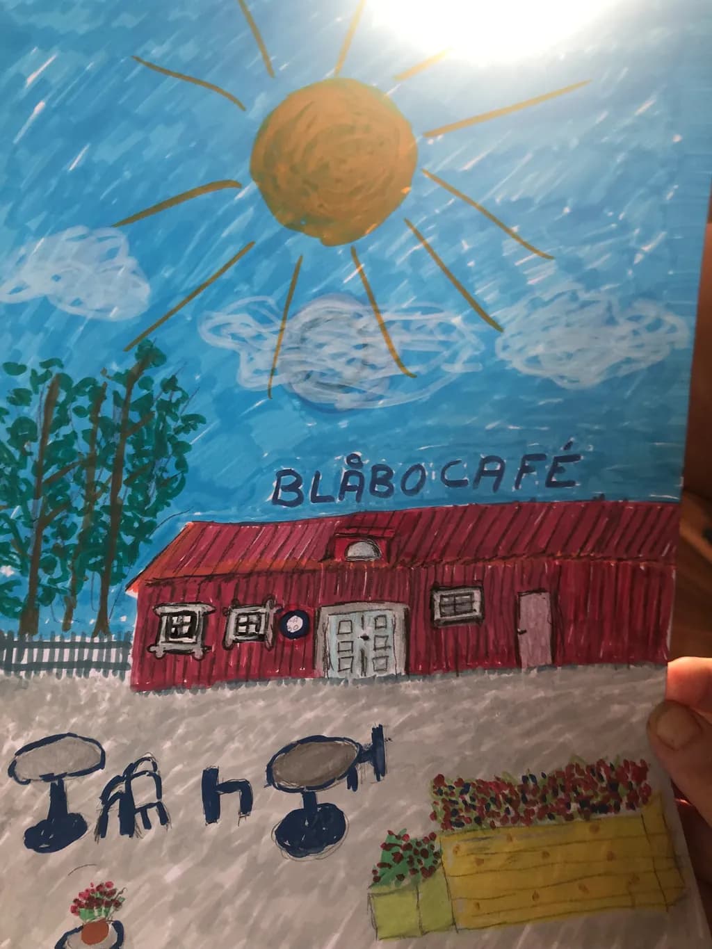 Sunny Days at Blåbo Café: A Vibrant Escape into Colorful Charm