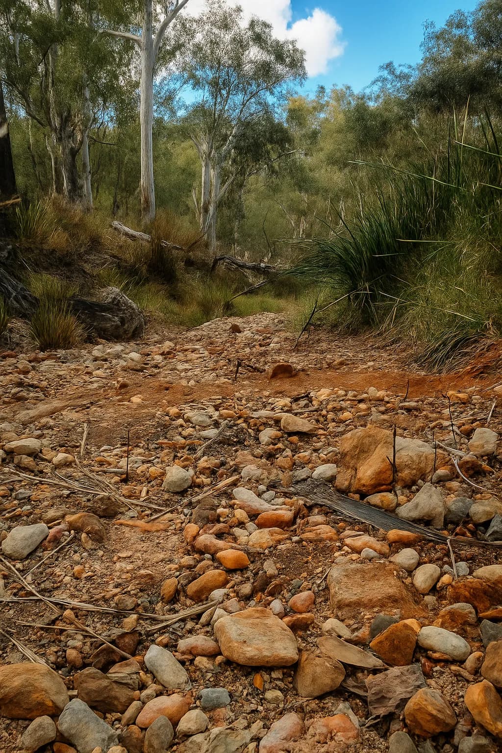 Whispers of the Earth: A Serene Journey Through Rocky Terrain and Lush Wilderness