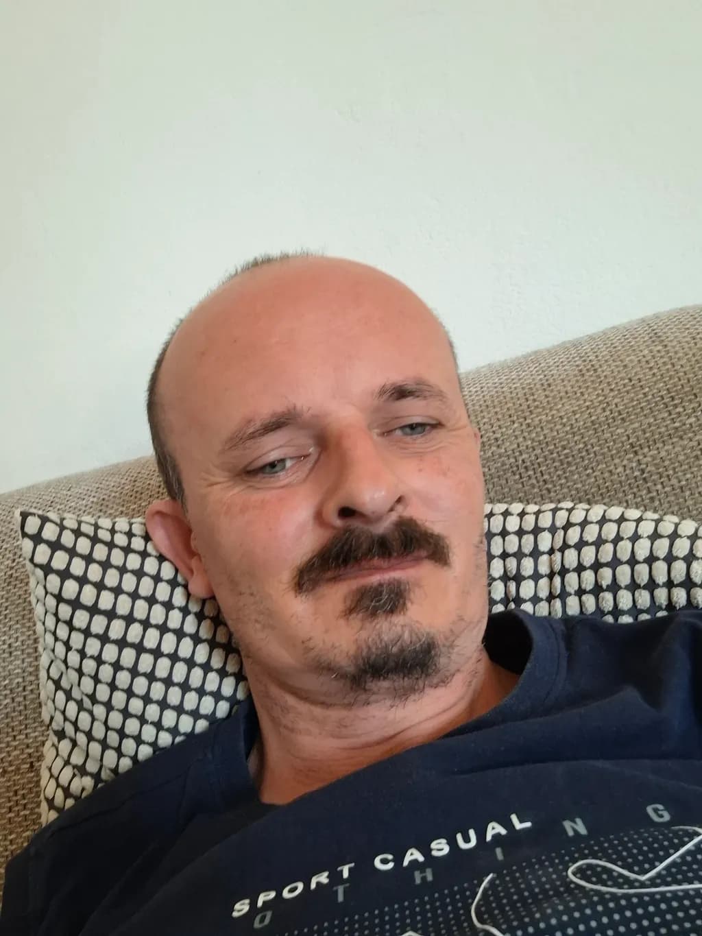 Relaxed Moment on Couch