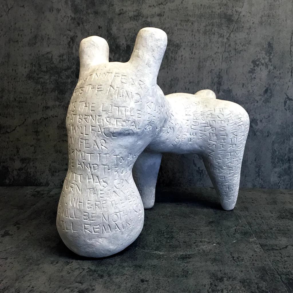 Whispers of Fear: A Sculptural Reflection on the Mind's Journey
