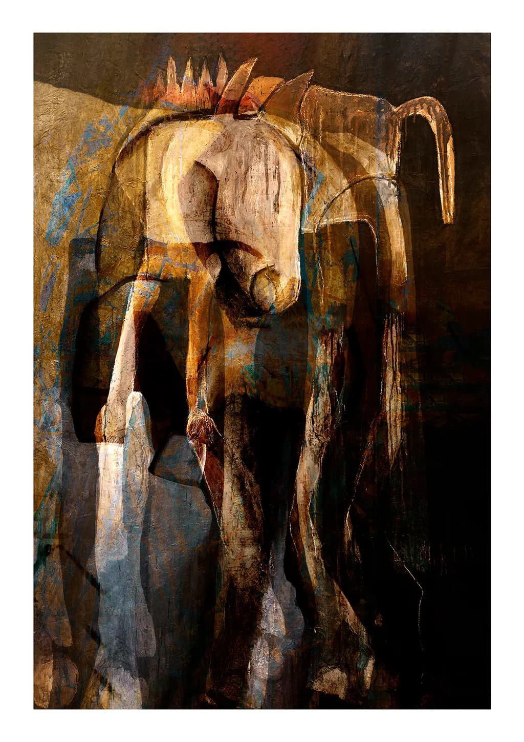 Whispers of the Wild: An Abstract Journey Through the Spirit of the Horse
